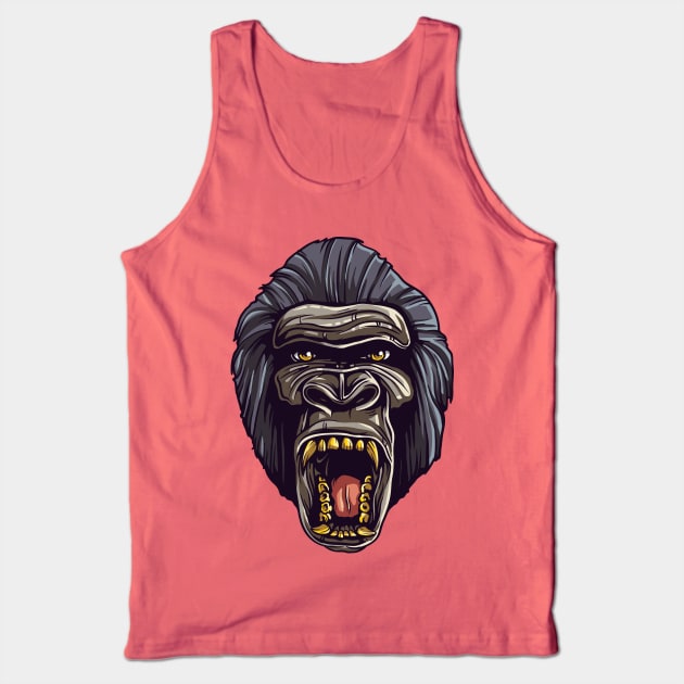 Mad Gorilla Tank Top by nissiu